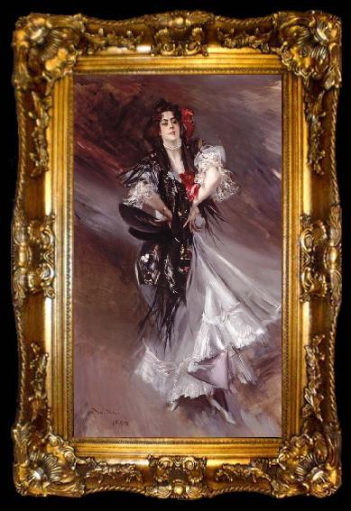 framed  Giovanni Boldini The Spanish Dance,Portrait of Anita, ta009-2